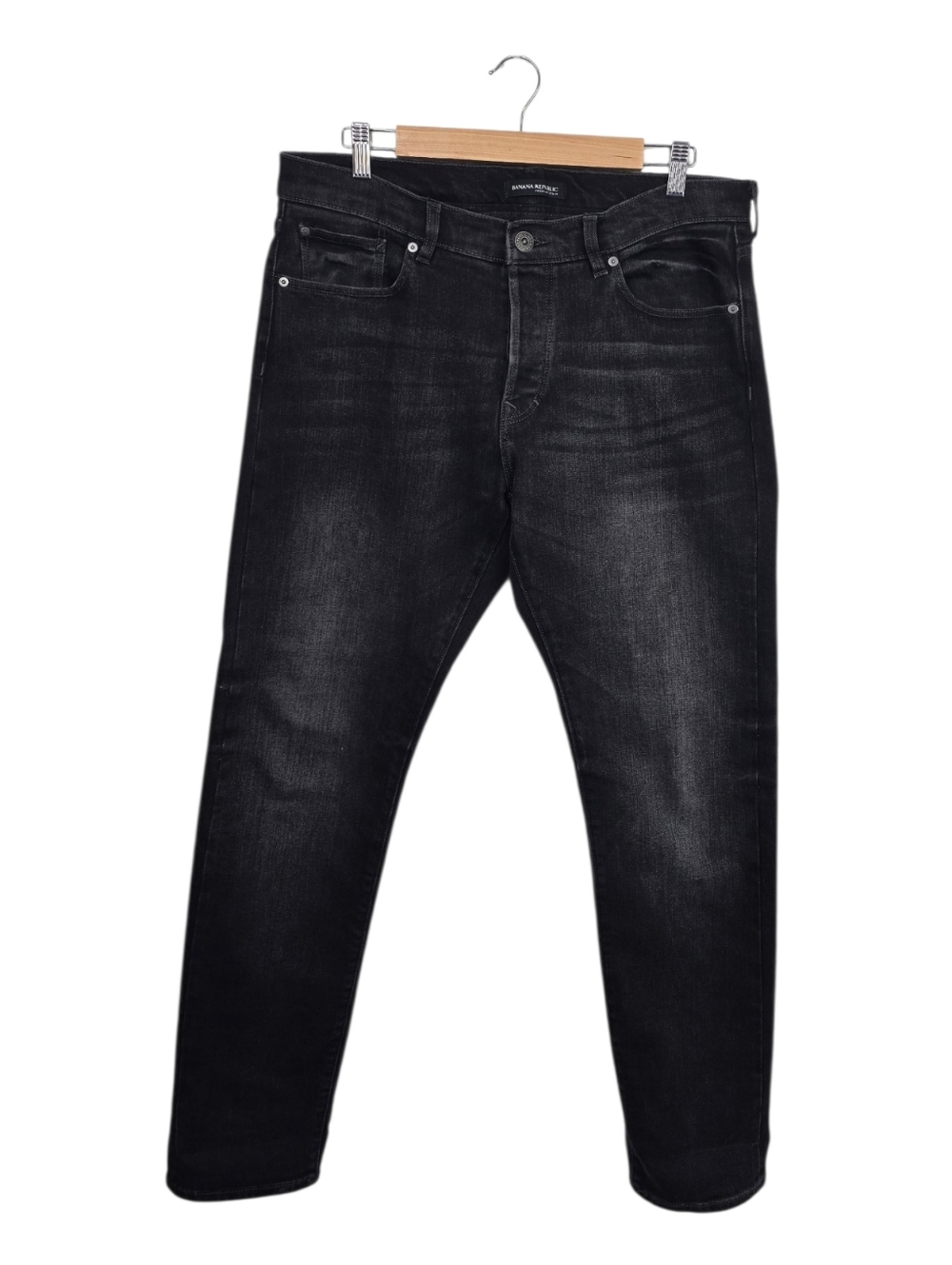 Banana Republic Black Whiskered Skinny Jeans Men's 34x32